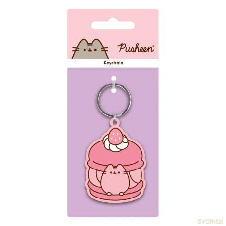 Pusheen PVC Keychain Strawberry