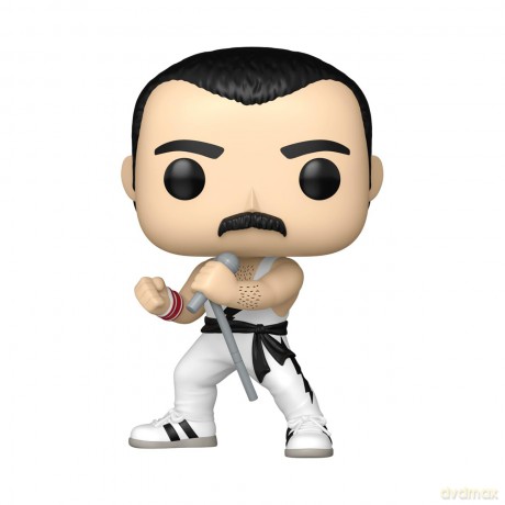 Queen POP! Rocks Vinyl Figure Freddie Mercury (white singlet) 9 cm [FIGURKA]