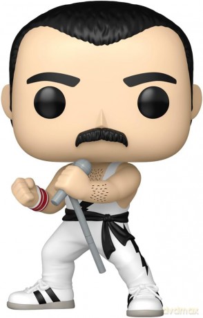 Queen POP! Rocks Vinyl Figure Freddie Mercury (white singlet) 9 cm [FIGURKA]