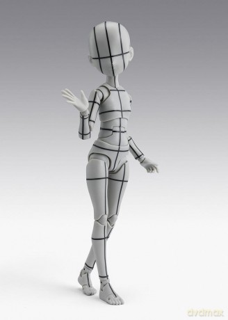 S.H.Figuarts Action Figure Body-Chan -Ken Sugimori- Edition -Wireframe- (Gray Color Ver.) 13 cm [FIGURKA]