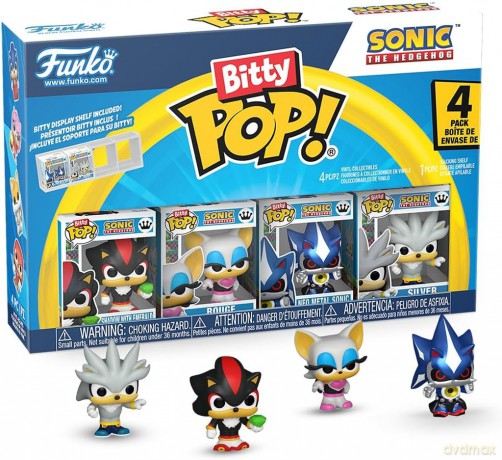 Sonic Bitty POP! Vinyl Figure 4-Pack Shadow 2,5 cm [FIGURKA]