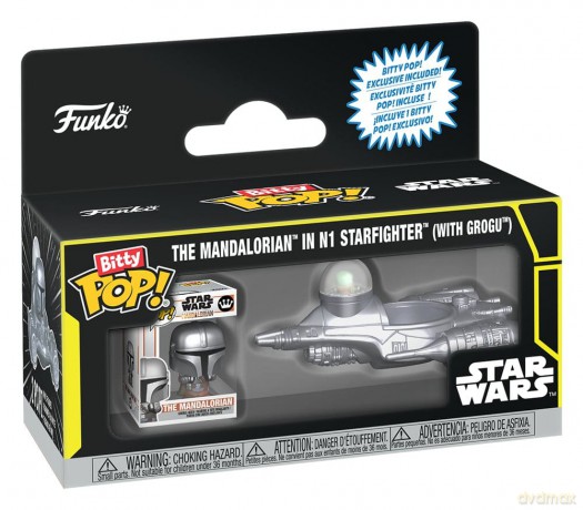Star Wars Bitty POP! Ride Vinyl Figure N1 w/Mando 2,5 cm [FIGURKA]