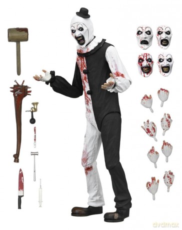 Terrifier 2 Ultimate Action Figure Art the Clown (Blood Splattered) 18 cm [FIGURKA]