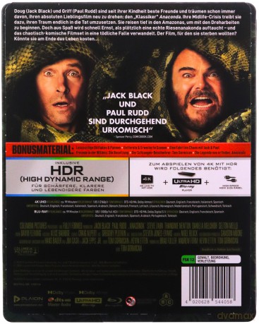 Anaconda (Anakonda) (steelbook) [Blu-Ray 4K]+[Blu-Ray]