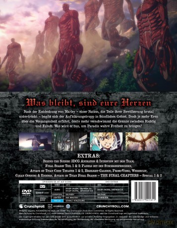 Attack on Titan: Final Season - Staffel 4 - Gesamtausgabe - Steelbook - Limited Edition [DVD]