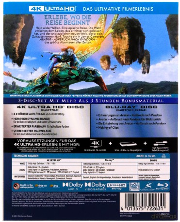 Avatar [Blu-Ray 4K]+[Blu-Ray]