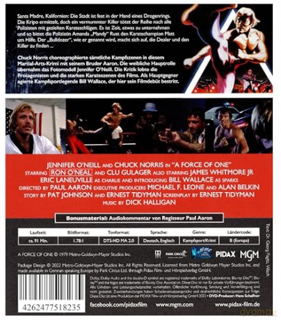 Chuck Norris - Der Bulldozer (A Force of One) Martial-Arts-Police-Thriller - 70er-Jahre-Kultfilm - Uncut in brillanter HD-Bildqualität (WME Film Klassiker) [Blu-Ray]