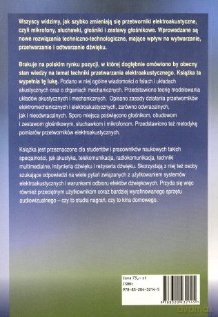 Przetworniki elektroakustyczne [KSIĄŻKA]