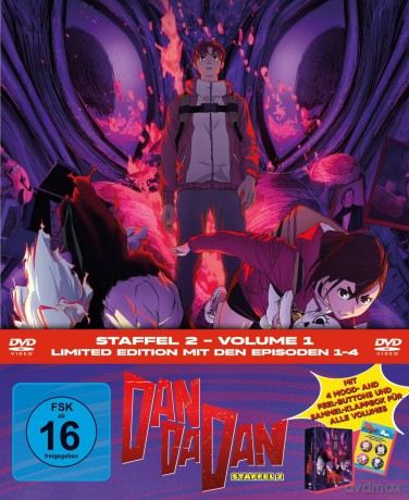 DAN DA DAN - Staffel 2, Volume 1 LTD. - Mit Button-Set und Sammelklappbox für alle Volumes [DVD]