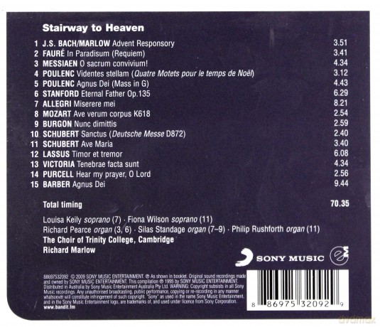 The Choir Of Trinity College, Cambridge: Stairway To Heaven  [CD]
