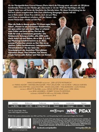 Der letzte Patriarch - Der komplette preisgekrönte Zweiteiler mit Starbesetzung Mario Adorf - TV-Event voller Familiendrama [DVD]