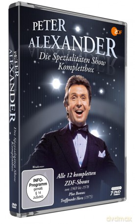 Die Peter Alexander Spezialitäten Show - Komplettbox (Alle 12 ZDF-Shows plus Treffpunkt Herz) (Neuauflage) (7 DVDs) [DVD]