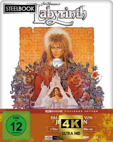 Die Reise ins Labyrinth - Steelbook [Blu-Ray 4K]+[Blu-Ray]