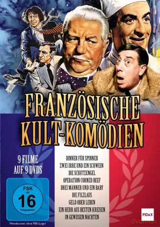 Französische Kult-Komödien / 9 starbesetzte Kult-Komödien aus Frankreich in einer Box! (9 DVDs) [DVD]