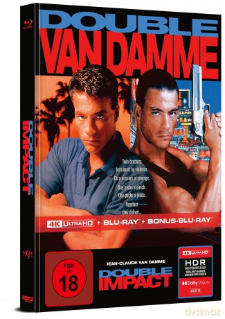 Geballte Ladung - Double Impact - Limitiertes Mediabook - Cover B [Blu-Ray 4K]+[Blu-Ray]