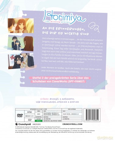 Horimiya: The Missing Pieces - Staffel 2 - Vol.2 - [DVD]