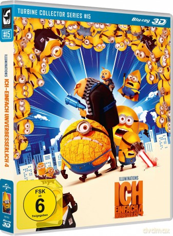 Ich - Einfach unverbesserlich 4 (Despicable Me 4) - 3D - Turbine Collector Series #15 [Blu-Ray]