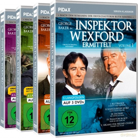 Inspektor Wexford ermittelt Set Staffel 1-4 auf DVD zzgl. Bonusfilm - The Ruth Rendell Mysteries eine britische Whodunit TV-Krimiserie [DVD]
