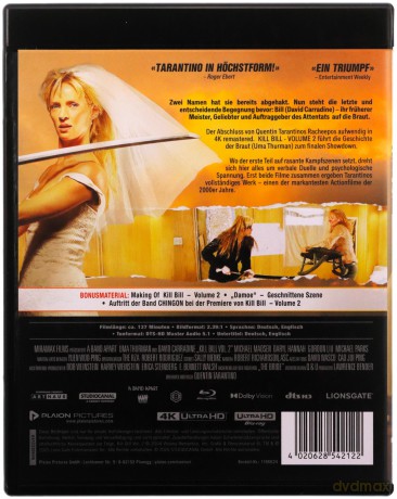 Kill Bill: Vol. 2 [Blu-Ray 4K]+[Blu-Ray]