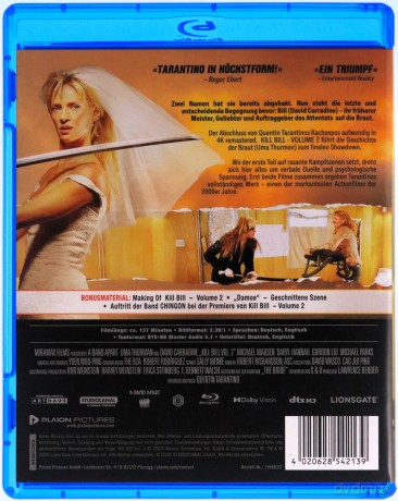 Kill Bill - Volume 2 [Blu-Ray]
