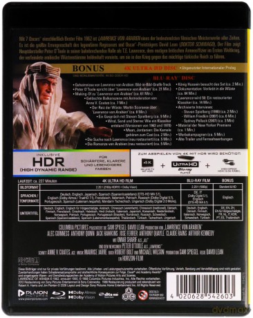 Lawrence z Arabii [Blu-Ray 4K]+[Blu-Ray]