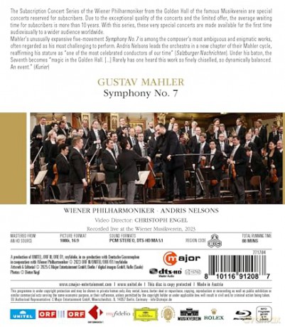 Mahler: Sinfonie Nr. 7 (Musikverein, Wien 2023, Regie: Engel) [DVD]