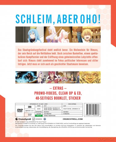 Meine Wiedergeburt als Schleim in einer anderen Welt - Staffel 3 - Vol.4 - [DVD]