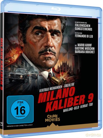 Milano Kaliber 9 1972 - Italo Crime Kultfilm mit Mario Adorf - Gangsterfilm Klassiker für Sammler (WME Film Klassiker) [Blu-Ray]