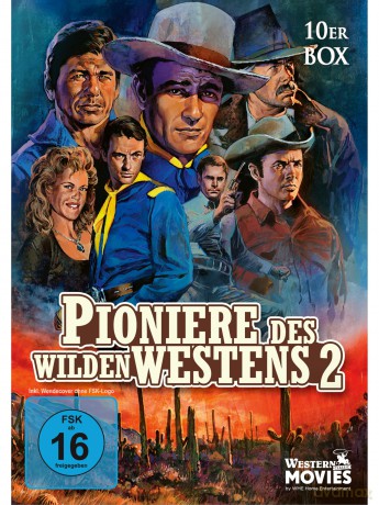 Pioniere des Wilden Westens 2 - Hochwertige Box für das Regal mit über 15 Stunden klassischem Kult-Western Flair - 10 legendäre Wildwest-Filme für nostalgische Heimkinoabende [DVD]