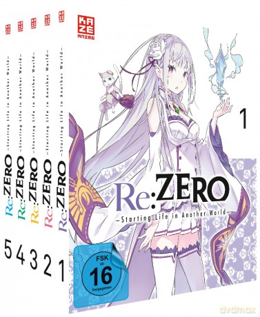 Re:ZERO - Starting Life in Another World - Staffel 1 - Gesamtausgabe - Bundle - Vol.1-5 - [DVD]