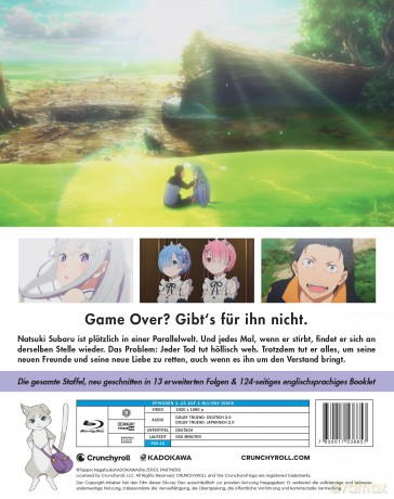 Re:ZERO - Starting Life in Another World - Staffel 1 - Gesamtausgabe - Steelbook - Director´s Cut - Limited Edition [Blu-Ray]