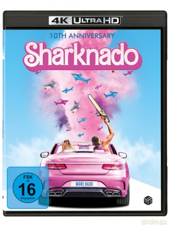 Sharknado - More Sharks, More Nado! - 10th Anniversary Edition - Action-Sci-Fi-Kultfilm mit Ian Ziering und Tara Reid [Blu-Ray 4K]