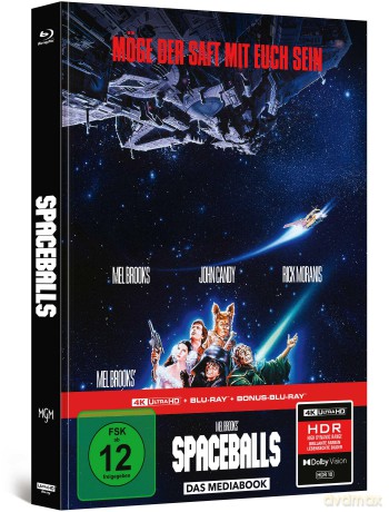 Spaceballs - Mel Brooks' verrückte Raumfahrt - Limitiertes 3-Disc-Mediabook [Blu-Ray 4K]+[Blu-Ray]