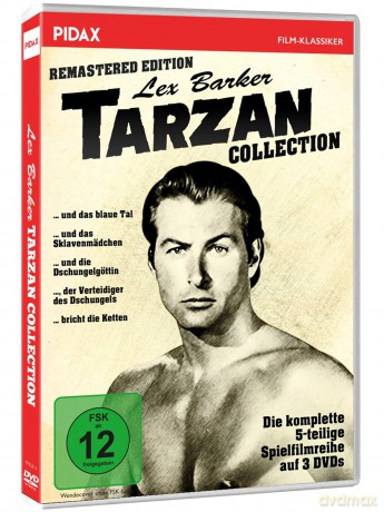 Tarzan - Lex Barker Collection - Remastered Edition - Alle 5 Tarzan-Abenteuer mit Lex Barker von 1949-1953 - Ein Highlight für alle Fans des Physischen Mediums [DVD]