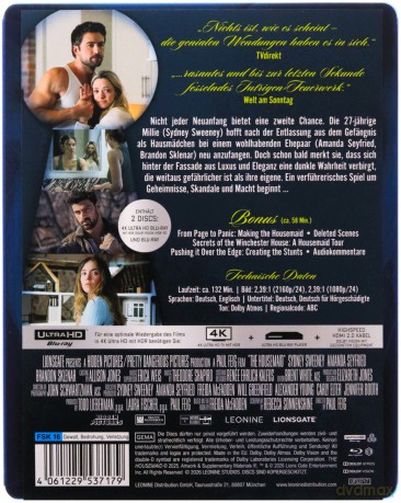 The Housemaid (Pomoc domowa) (steelbook) [Blu-Ray 4K]+[Blu-Ray]