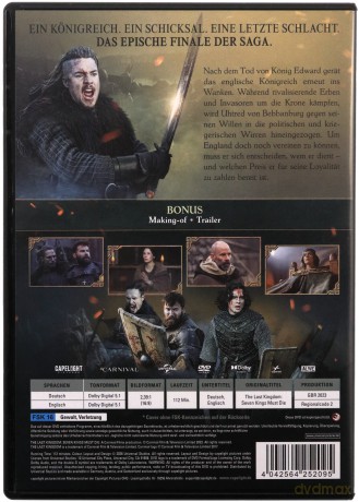 The Last Kingdom: Seven Kings Must Die (Siedmiu królów musi umrzeć) [DVD]