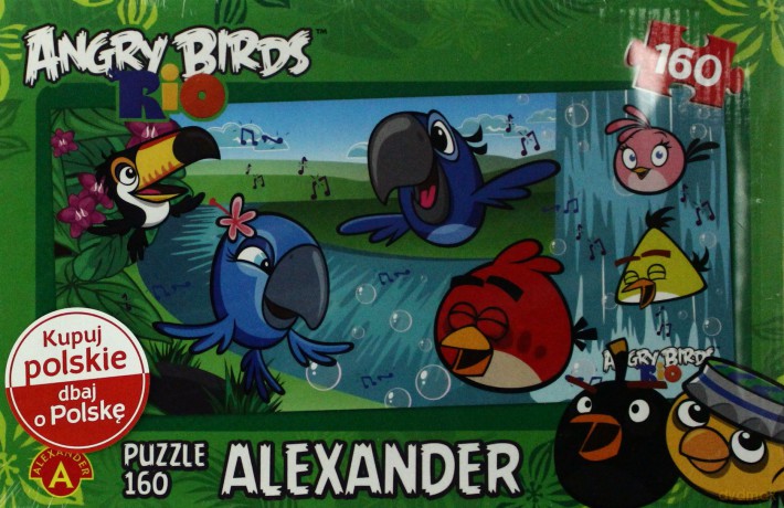 Angry Birds. Przy wodospadzie ALEX [PUZZLE]