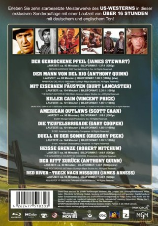 Western Filme Box - Pioniere des Wilden Westen (10 Filmklassiker auf 10 Blu-Ray Discs) Die ultimative Western-Sammlung - So war der Wilde Westen (Collectors Edition) [Blu-Ray]