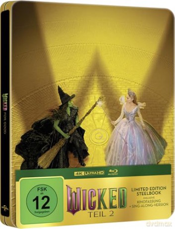 Wicked: Teil 2 (Limitiertes Steelbook B) (Amazon exkl.) [Blu-Ray 4K]+[Blu-Ray]