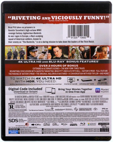 Inglourious Basterds (Bękarty wojny) [Blu-Ray 4K]+[Blu-Ray]