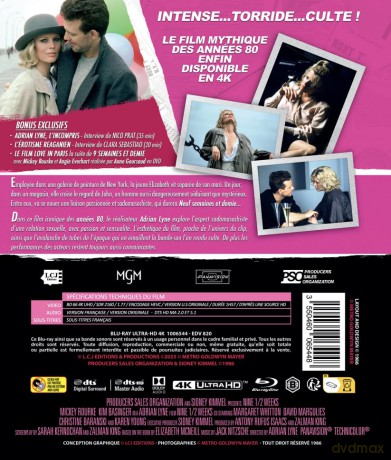 9 semaines 1/2 (Édition 40eme Anniversaire - 4K Ultra HD + - Version restaurée et non censurée) [Blu-Ray]