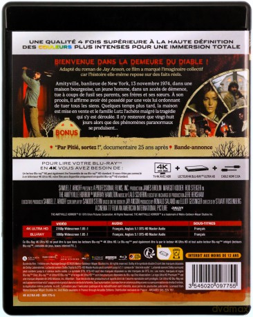 The Amityville Horror (Horror Amityville) [Blu-Ray 4K]+[Blu-Ray]