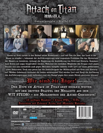 Attack on Titan - Staffel 3 - Gesamtausgabe - Steelbook - - Limited Edition [DVD]