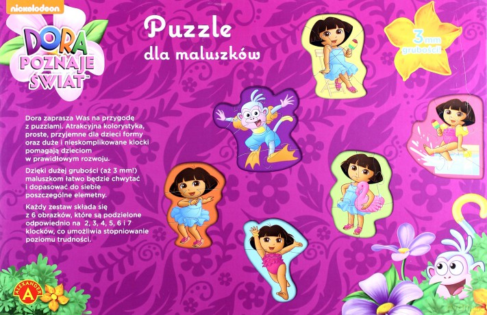 Puzzle dla maluszków - DORA Poznaje Świat ALEX [PUZZLE]