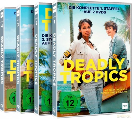 Deadly Tropics (Staffel 1 bis 4) 32 Folgen der populären Krimiserie (OT:Tropiques criminels) zzgl. Mary Higgins Clark Krimi Thriller (9s) [DVD]