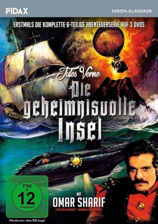 Die geheimnisvolle Insel - Die komplette 6-teilige Abenteuerserie (Jules Verne) mit Omar Sharif und Rick Battaglia (4s) [DVD]