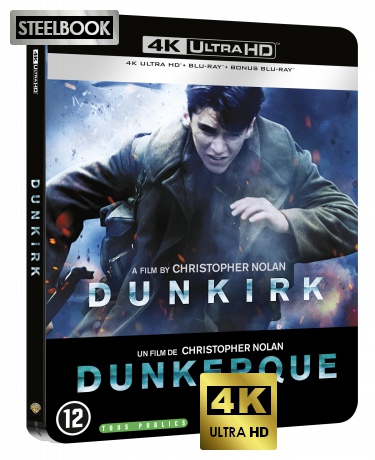 Dunkerque (Boîtier SteelBook limité) [Blu-Ray 4K]+[Blu-Ray]