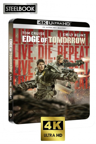 Edge of Tomorrow (Boîtier SteelBook limité) [Blu-Ray 4K]+[Blu-Ray]