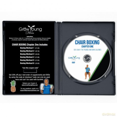 Grow Young Fitness Chapter One Chaise de boxe pour personnes âgées - Exercices de boxe assis a la maison - d'entraînement simple, sur et efficace pour les personnes âgées [DVD]