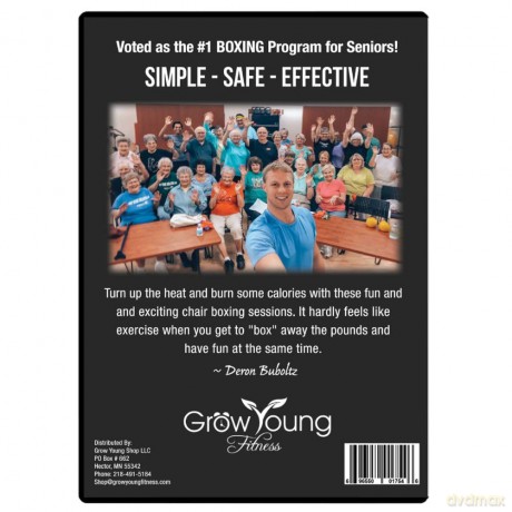 Grow Young Fitness Chapter One Chaise de boxe pour personnes âgées - Exercices de boxe assis a la maison - d'entraînement simple, sur et efficace pour les personnes âgées [DVD]